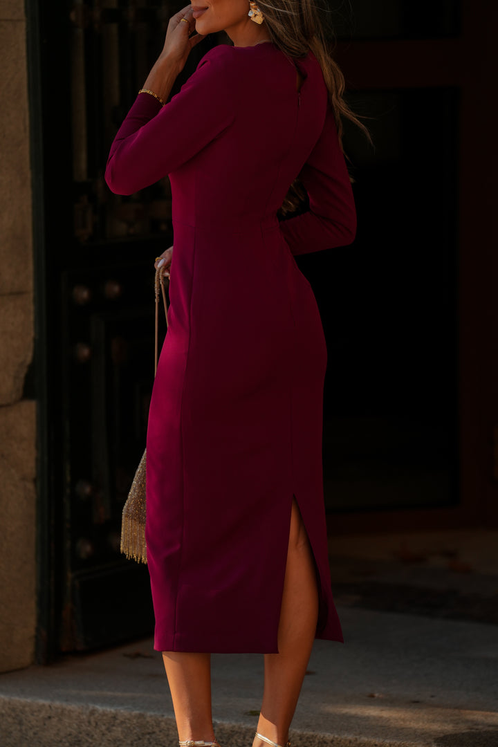 SELINA GARNET DRESS