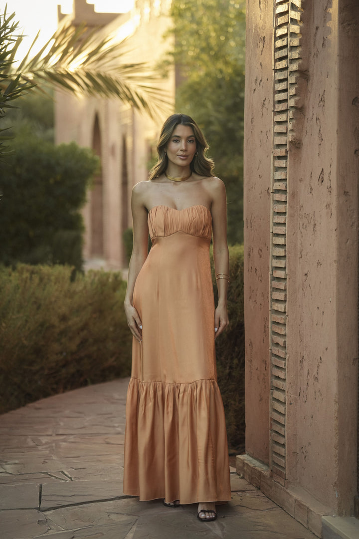 PORTOFINO PEACH DRESS