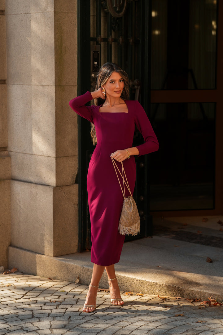 SELINA GARNET DRESS