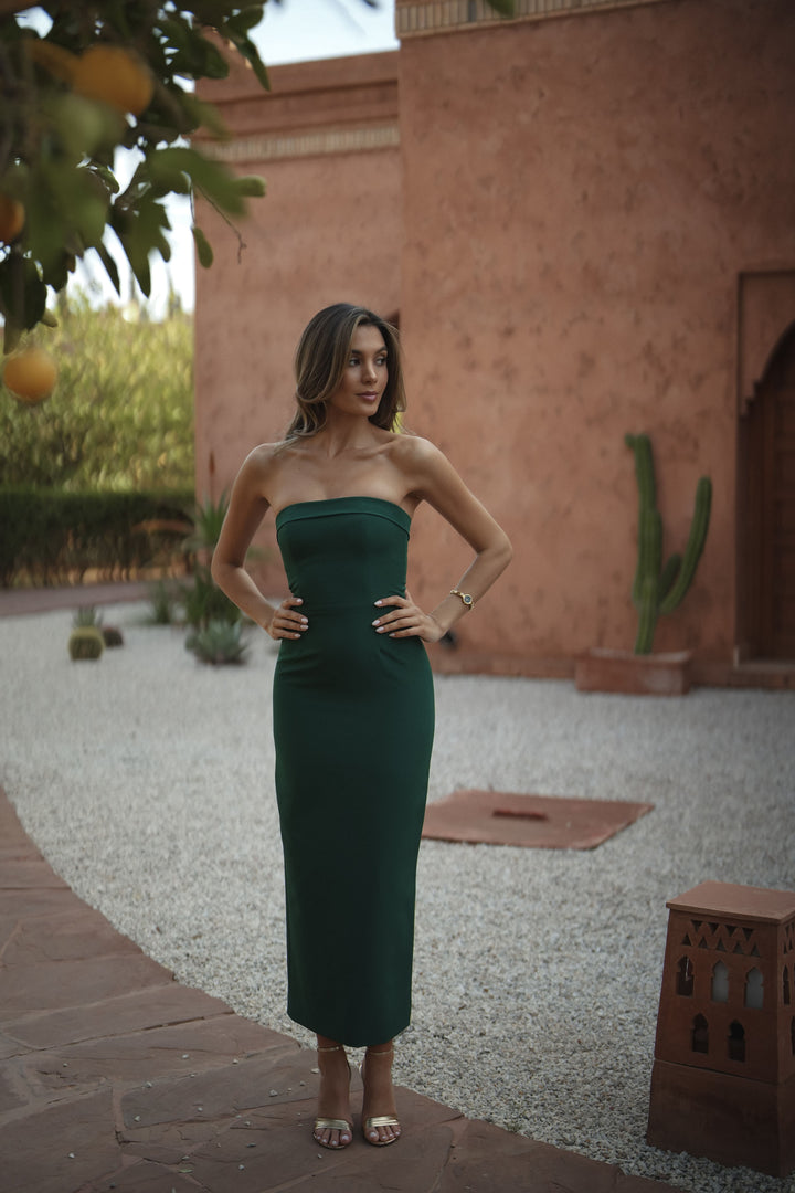 VESTIDO CAPRI VERDE OSCURO