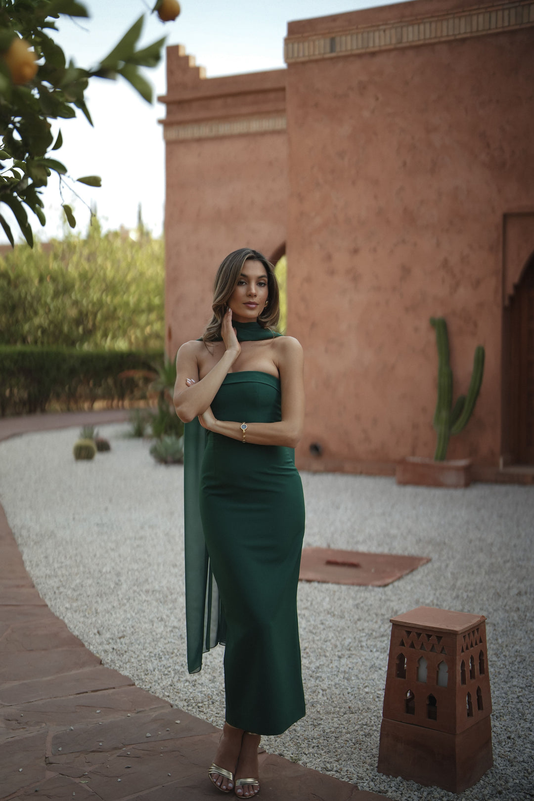 VESTIDO CAPRI VERDE OSCURO