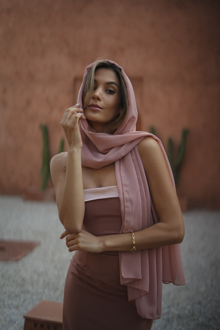 BARI SHAWL LIGHT PINK