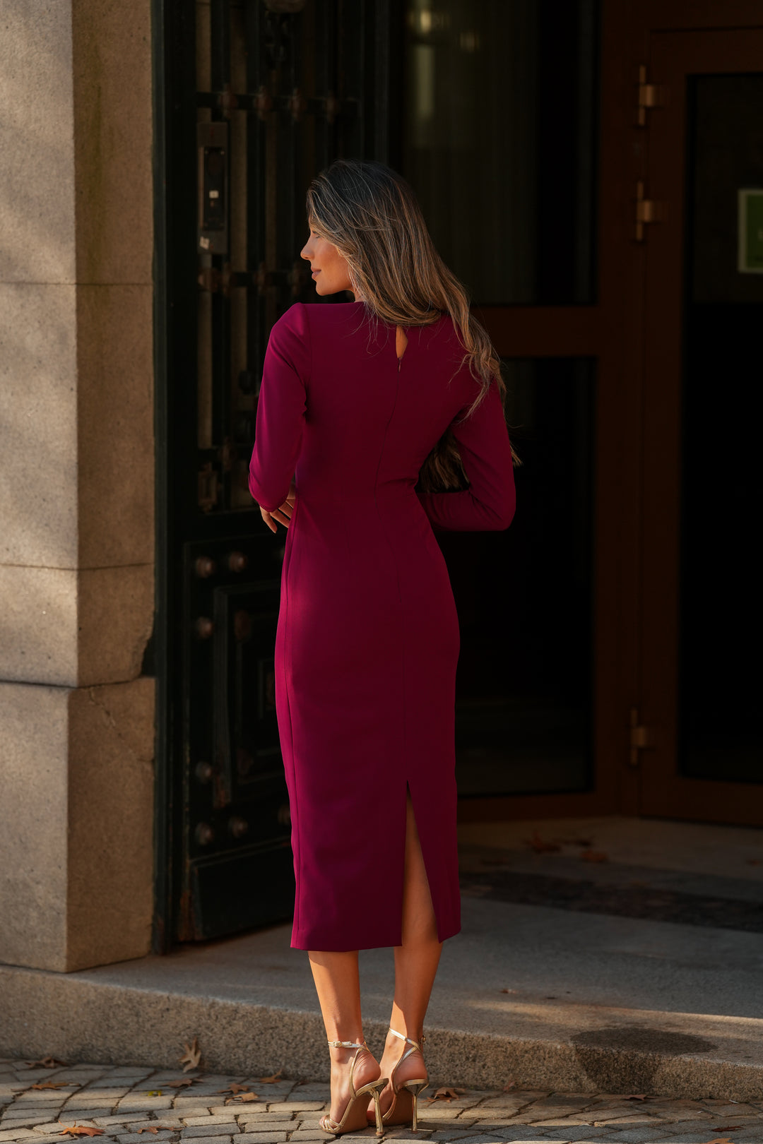 SELINA GARNET DRESS