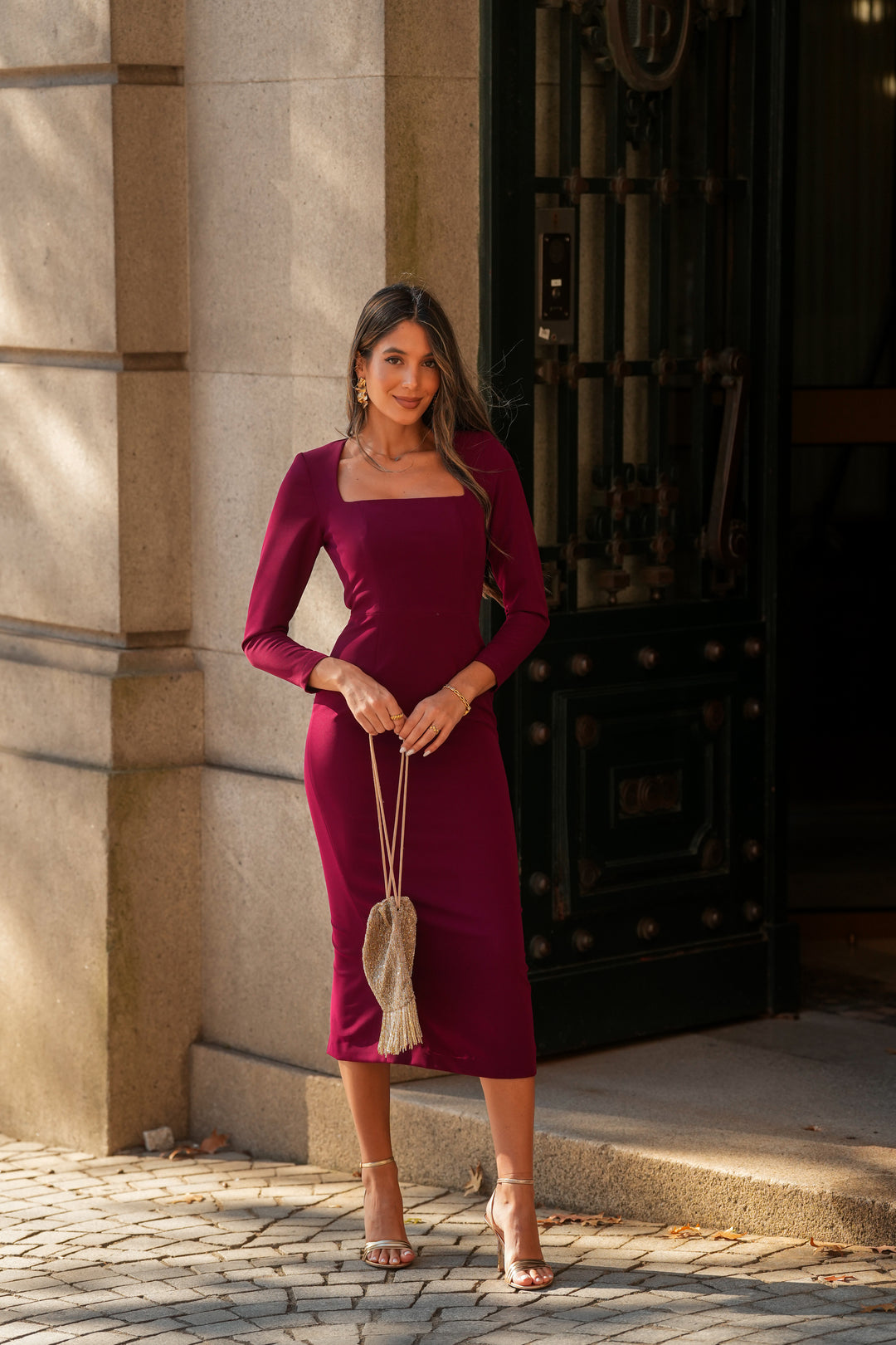 SELINA GARNET DRESS