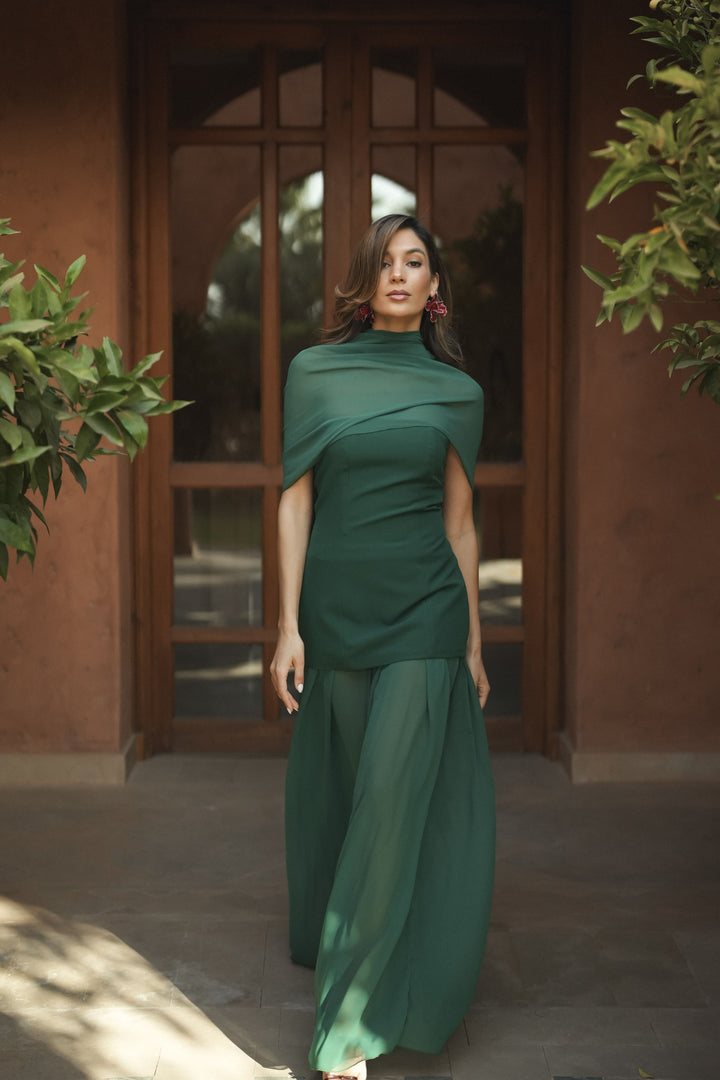 ROBE VERT FONCÉ ISABELLA