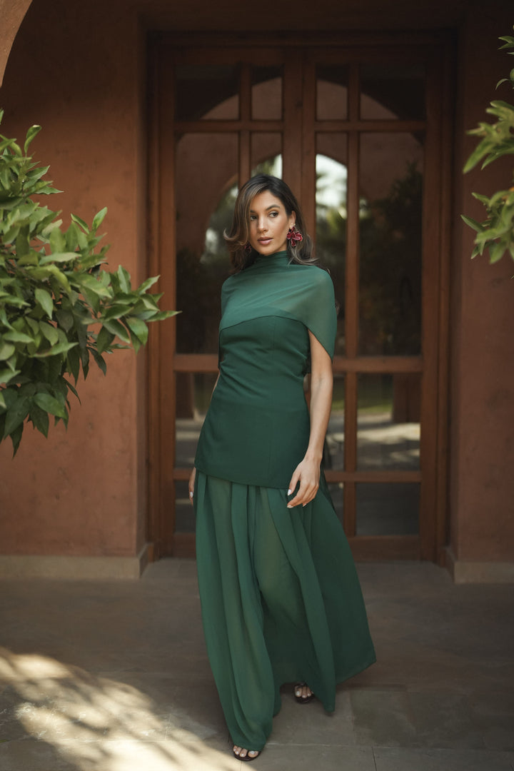 ROBE VERT FONCÉ ISABELLA