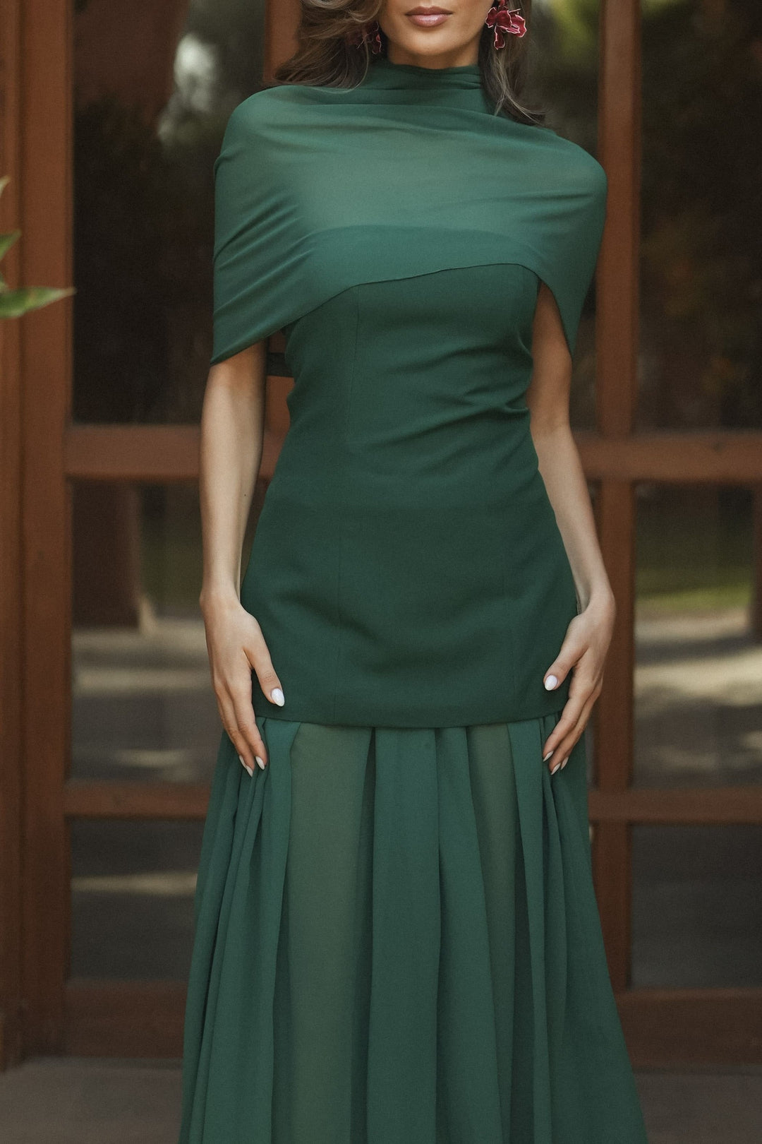 ROBE VERT FONCÉ ISABELLA