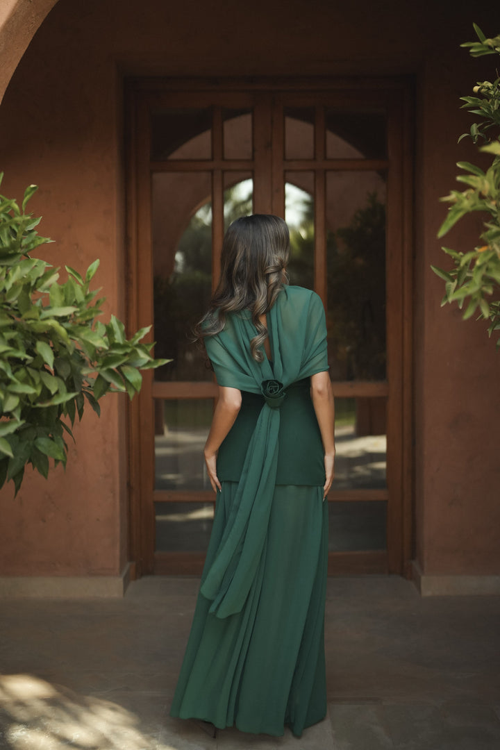 ROBE VERT FONCÉ ISABELLA