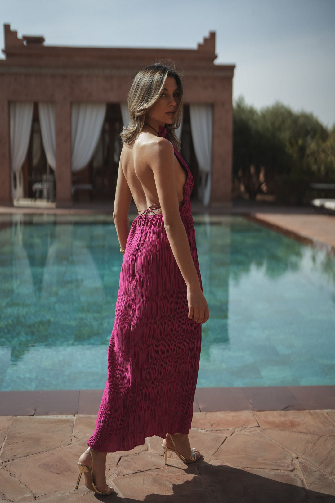 VESTIDO MARBELLA FUCSIA