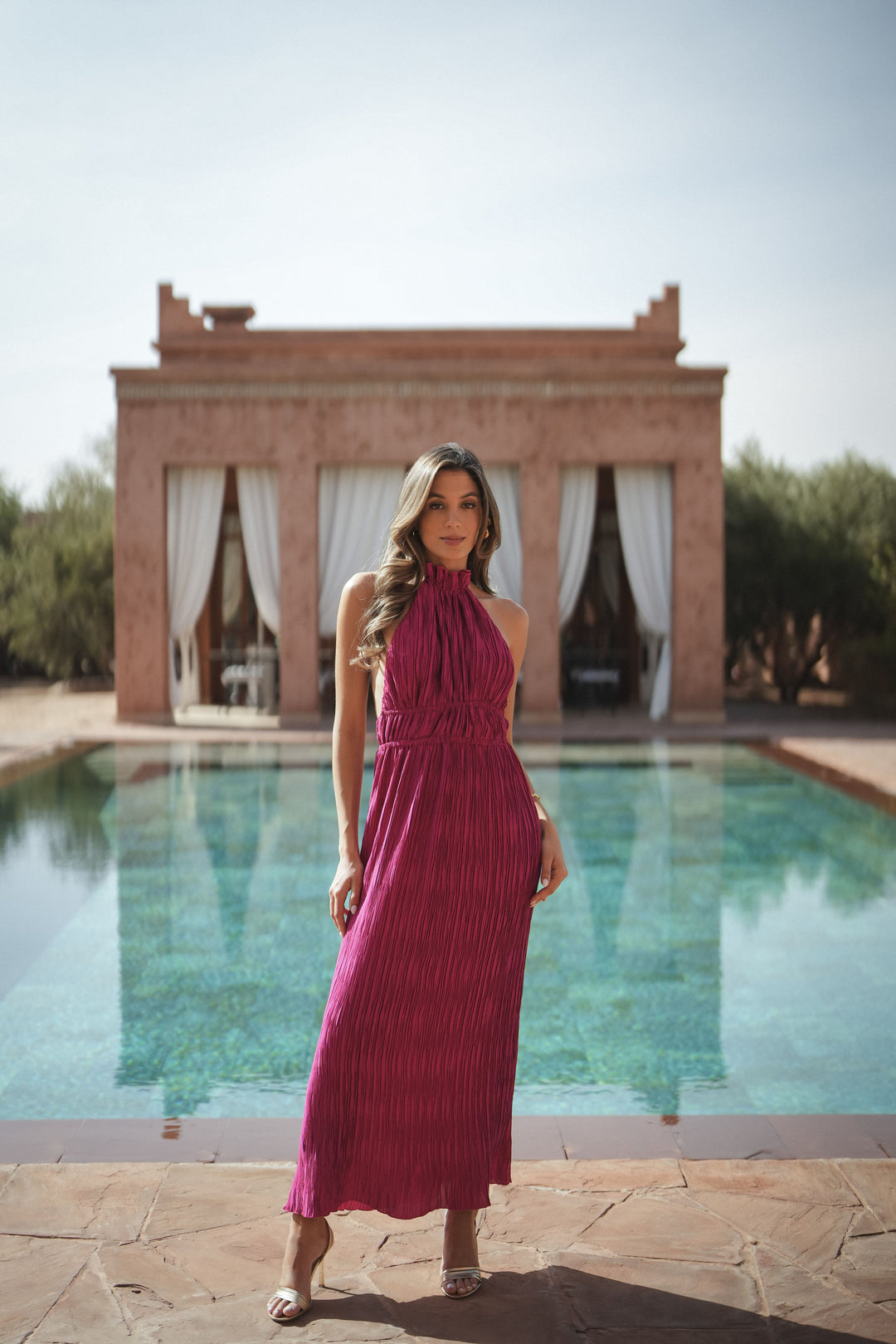 VESTIDO MARBELLA FUCSIA