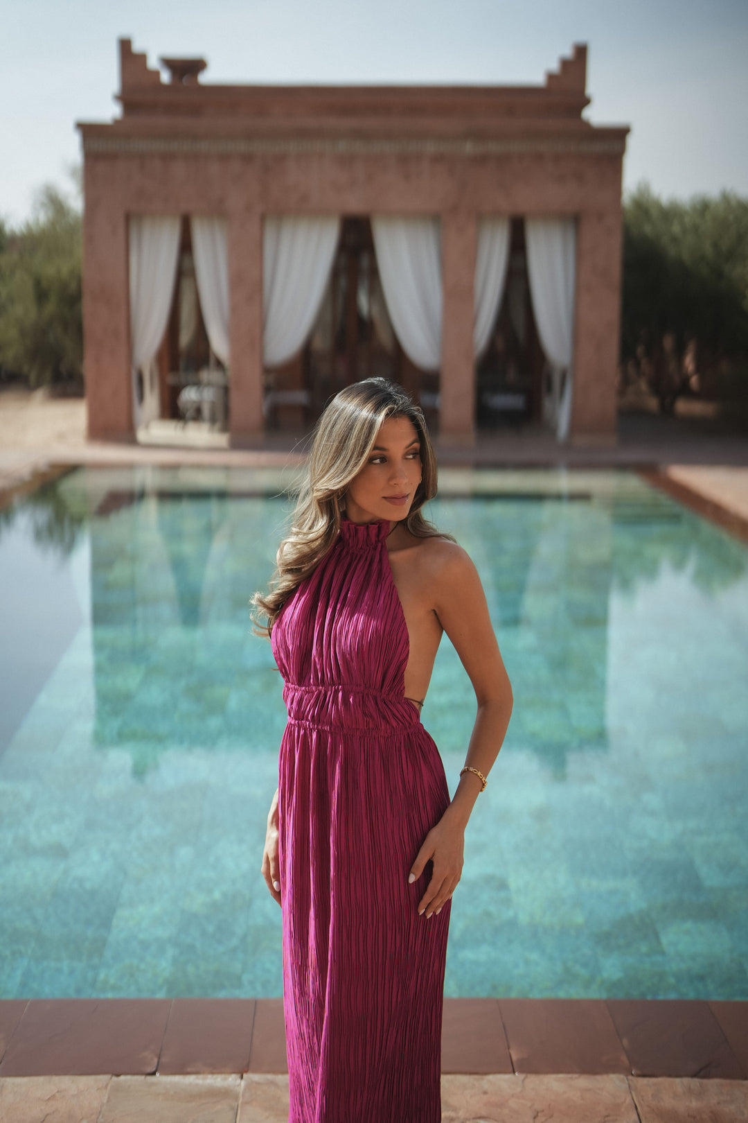 VESTIDO MARBELLA FUCSIA