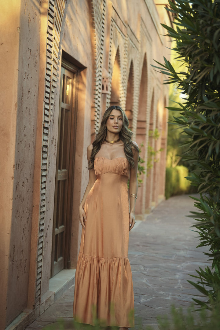 PORTOFINO PEACH DRESS